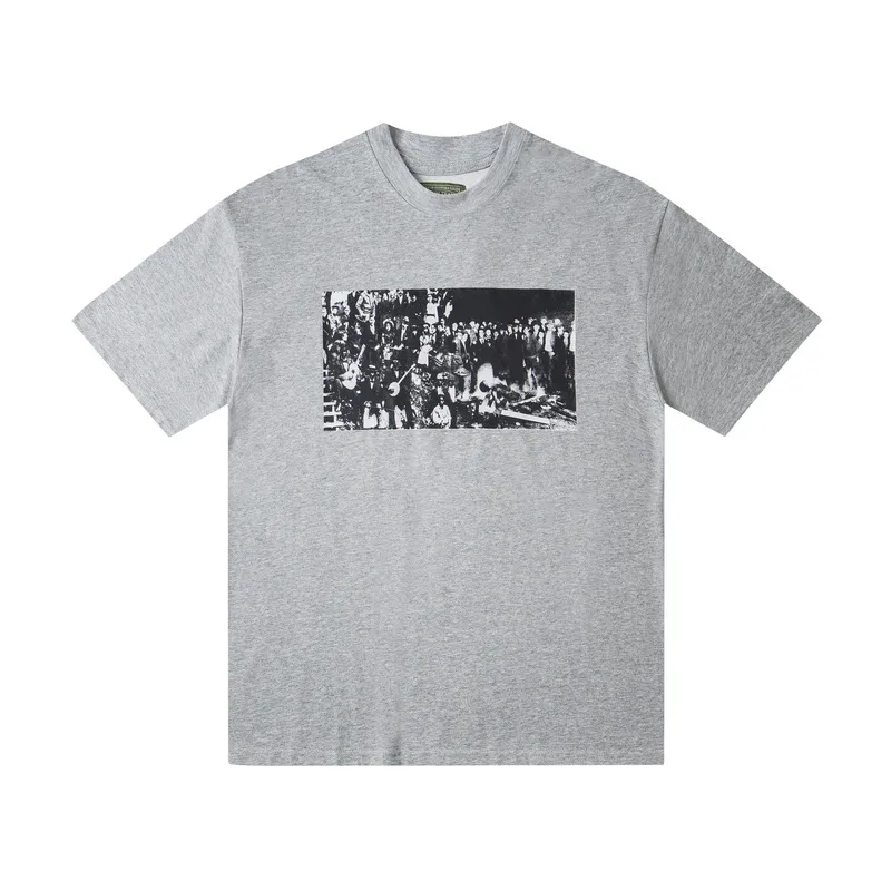 D313# DENIM TEARS Kapok classic pure cotton loose unisex white short-sleeved T-shirt 22 P100 S-XL